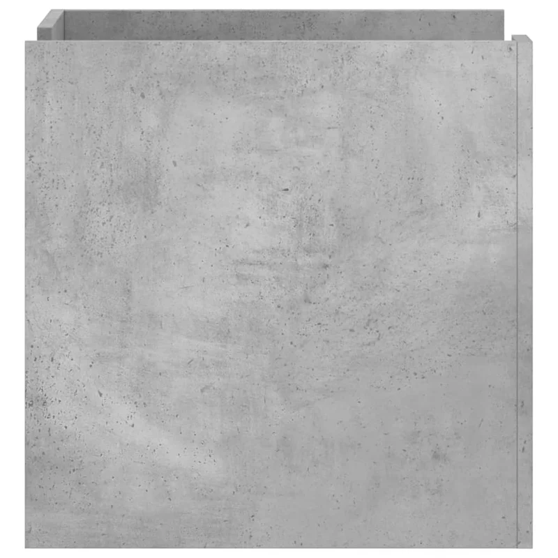Table de chevet avec étagères 45 x 50 x 50 cm bois d'ingénierie gris DEC034043
