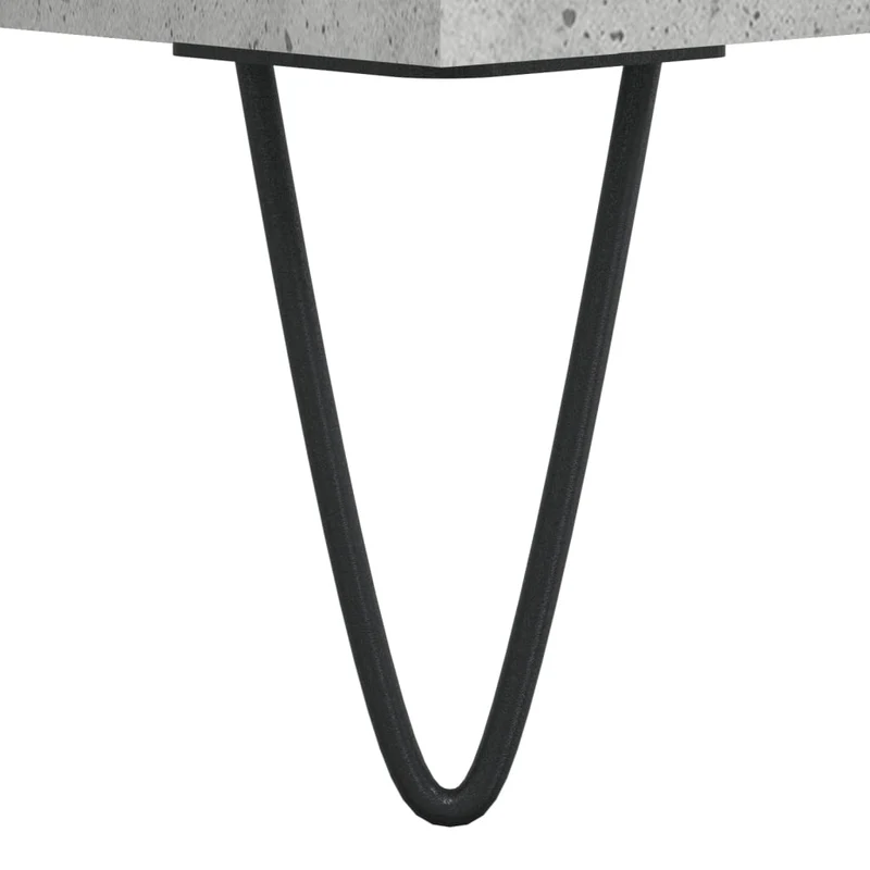 Table de chevet avec tiroir et compartiment ouvert 40 x 35 x 50 cm bois d’ingénierie gris DEC033998