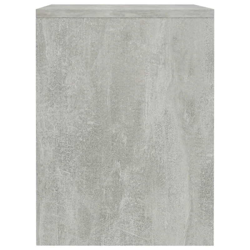 Table de chevet avec compartiment ouvert et étagère 40 x 30 x 40 cm bois d'ingénierie gris DEC033976