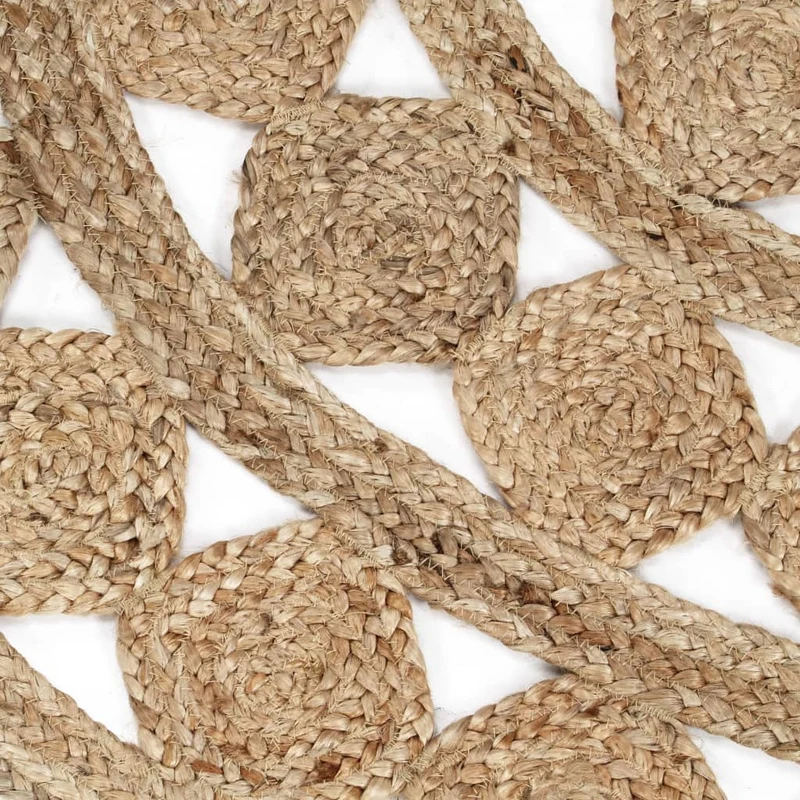 Tapis fait à la main Jute tressée 90 cm DEC023505