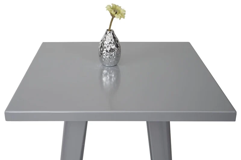 Table haute mange debout style industriel en métal gris TAB04007