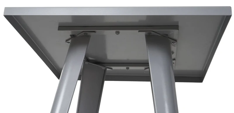 Table haute mange debout style industriel en métal gris TAB04007