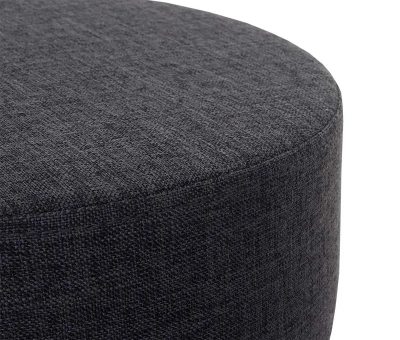 Tabouret siège polyvalent hauteur réglable pivotant Ø 35cm tissu gris foncé 04_0005333