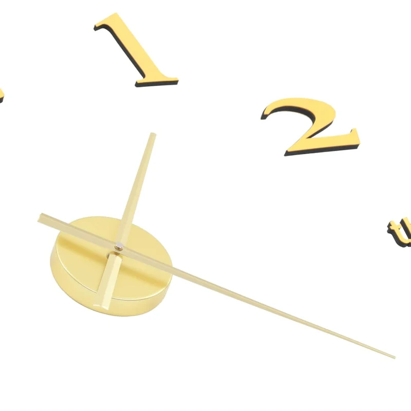 Horloge murale 3D Design moderne 100 cm XXL Doré DEC022269