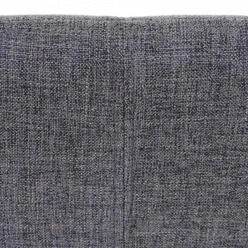 Chaise fauteuil de salle à manger bureau rétro en tissu gris pieds foncés 04_0002150