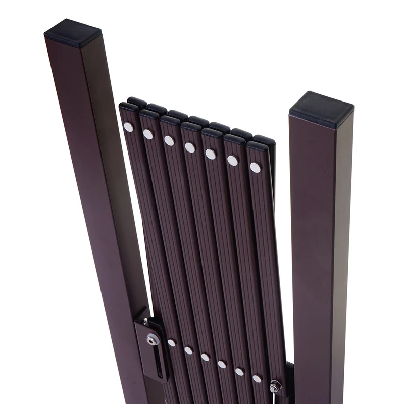 Barrière treillis à ciseaux grille de protection des animaux extensible aluminium hauteur 103cm, largeur 27-207cm 04_0001211