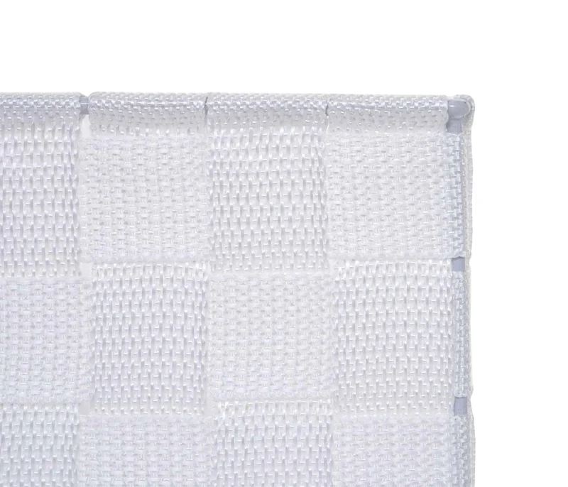 4x paniers de rangement panier décoratif 12x19x19cm polypropylène blanc 04_0000605