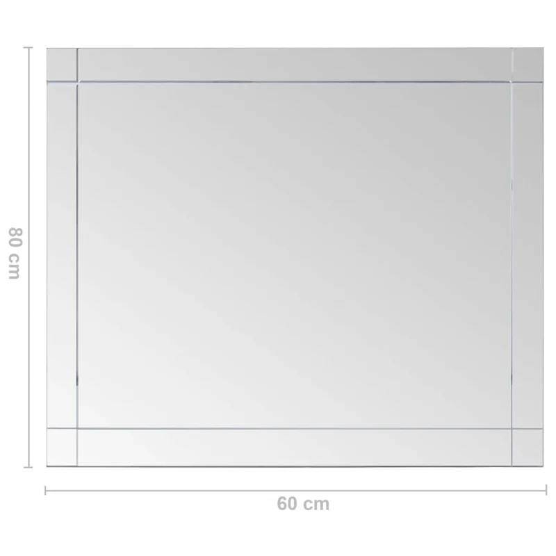 Miroir mural 80x60 cm Verre DEC022775