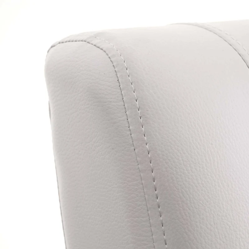 Fauteuil TV relax en synthétique dossier pliable 99x70x75cm blanc 04_0002006
