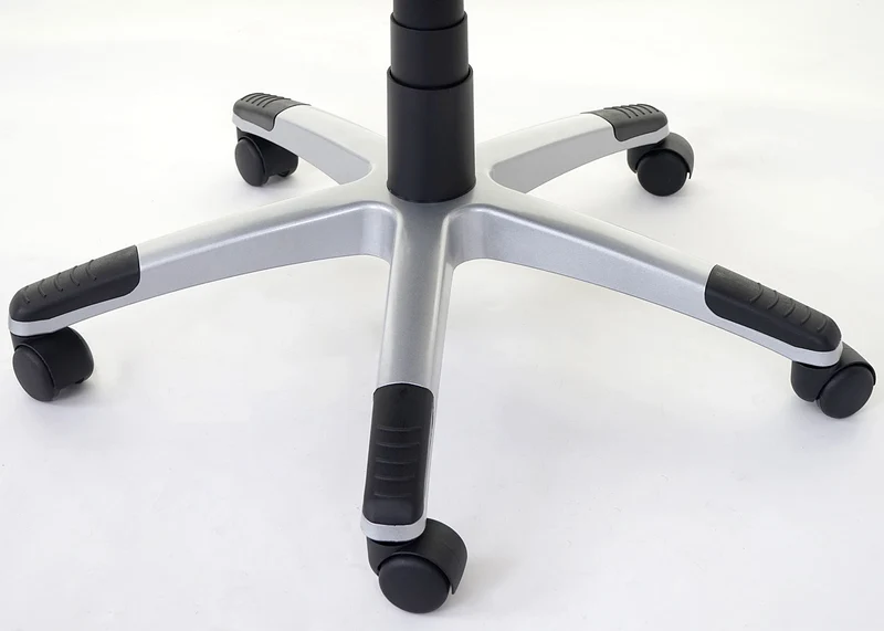 Fauteuil de bureau sur roulettes avec fonction massage chauffage pivotante en synthétique noir 04_0001781