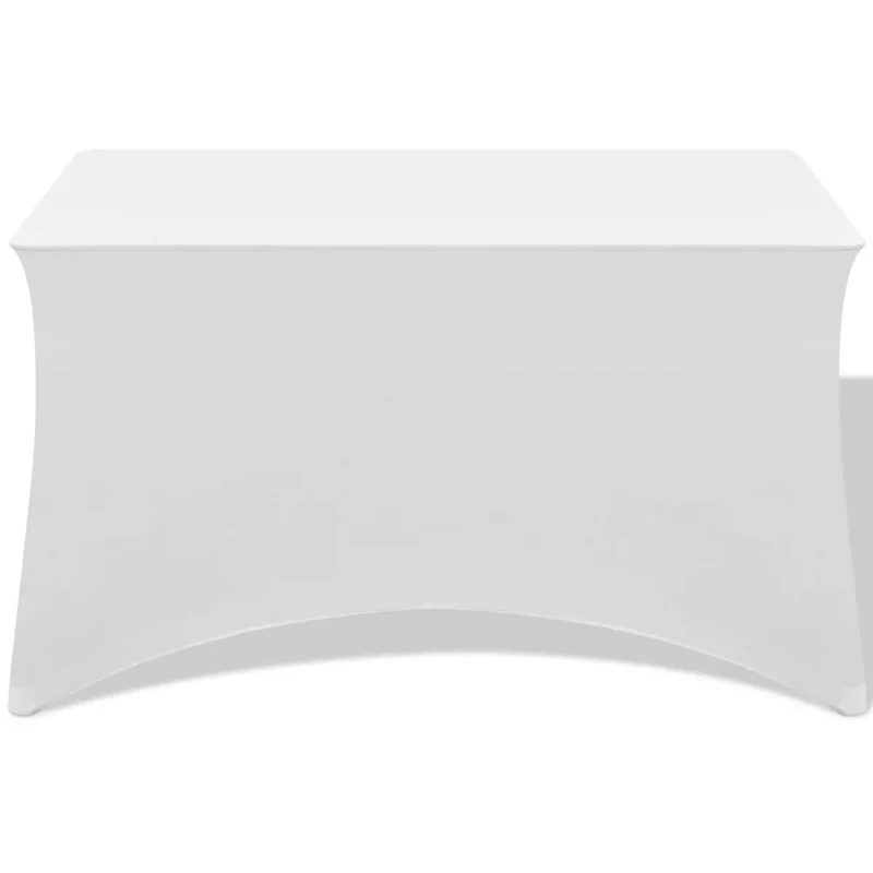 Housses extensibles pour table 2 pièces 243 x 76 x 74cm Blanc DEC022429