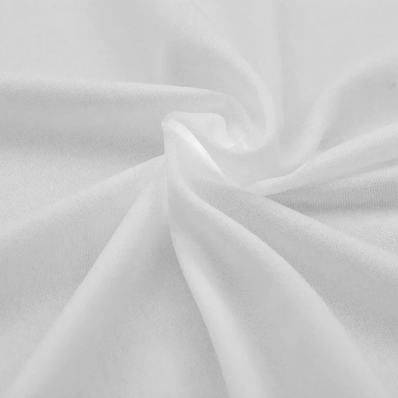 Housses extensibles pour table 2 pièces 183 x 76 x 74 cm Blanc DEC022428