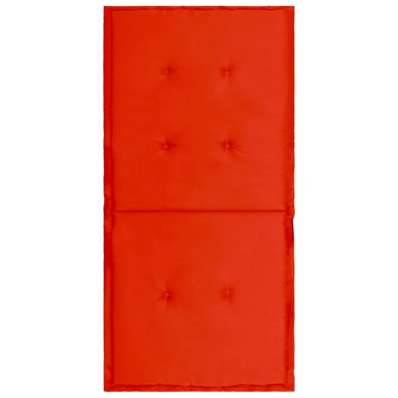 lot de 4 coussins de chaise de jardin 100% polyester imperméable rouge 100 x 50 x 3 cm DEC021687