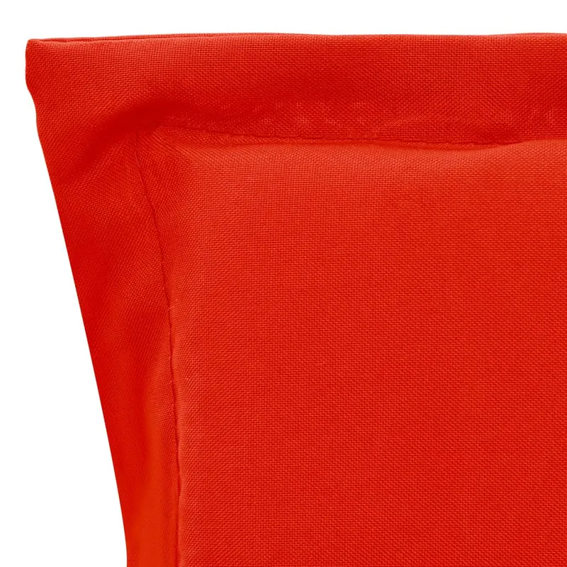 lot de 2 coussins de chaise de jardin 100% polyester rouge 100 x 50 x 3 cm DEC021686