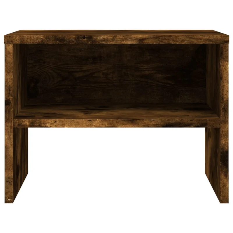 Table de chevet avec étagère 40 x 30 x 30 cm bois d'ingénierie marron DEC033552