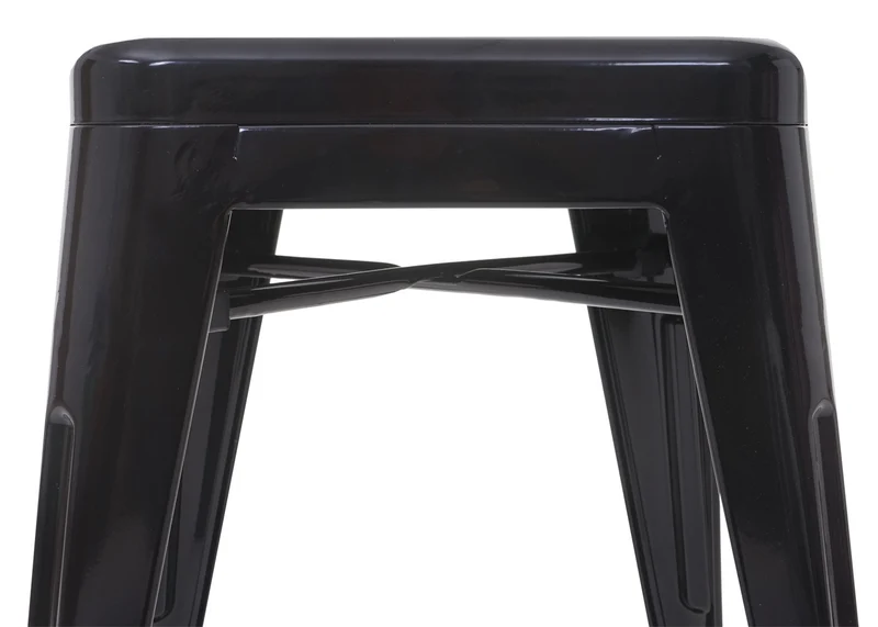 4x tabourets de bar design industriel en métal empilable noir 04_0005227