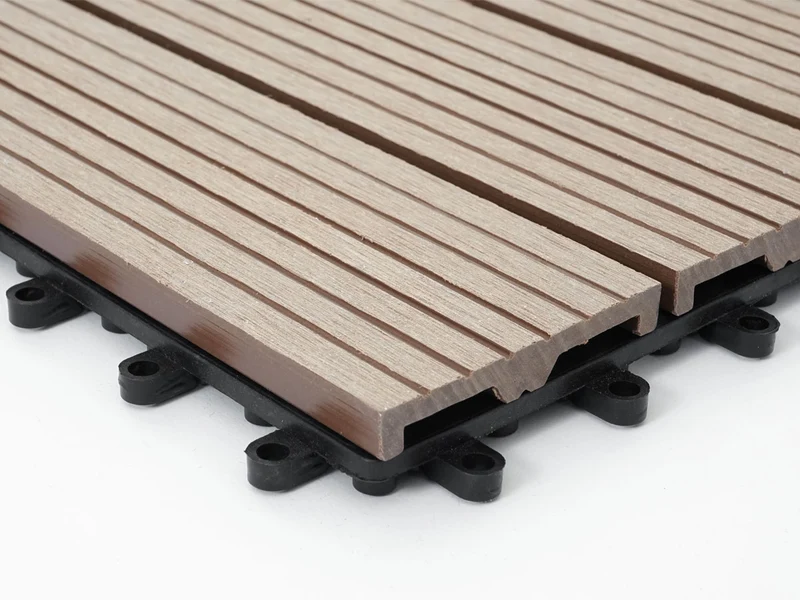 Dalles de terrasse x11 aspect bois en WPC 30x30cm clipsable 1m² balcon jardin extérieur 04_0005491