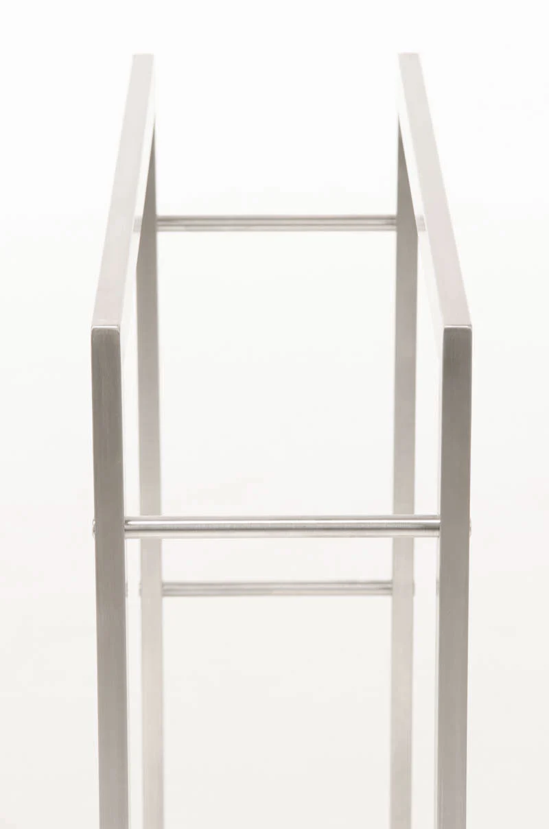 Range-bûches étagère support bois de cheminée 100x80x25 cm en acier inoxydable 10_0003542