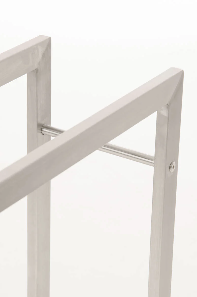 Range-bûches étagère support bois de cheminée 100x80x25 cm en acier inoxydable 10_0003542