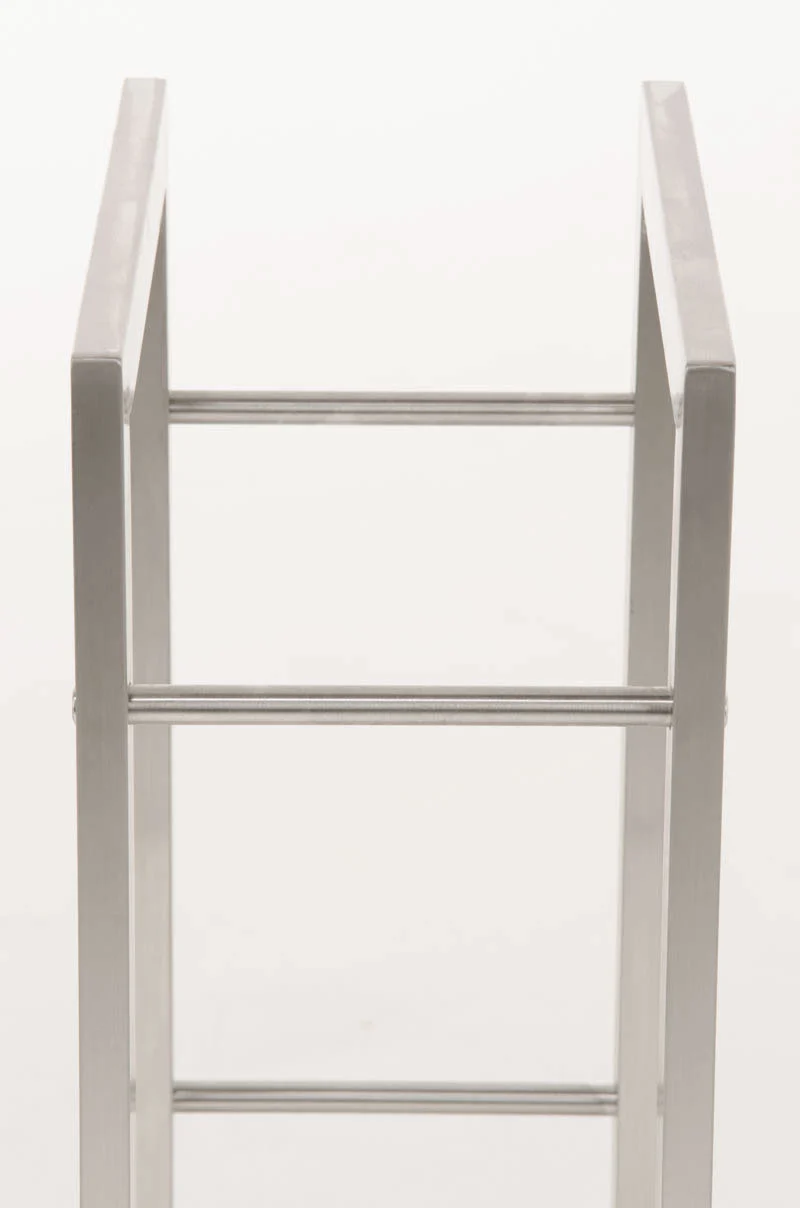 Range-bûches étagère support bois de cheminée 100x60x25 cm en acier inoxydable 10_0003539