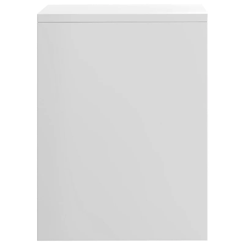 Lot de 2 tables de chevet avec compartiment ouvert 40 x 30 x 40cm bois ingénierie blanc DEC035785
