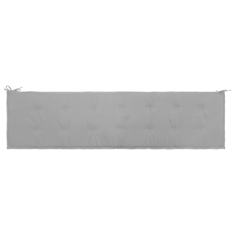 Coussin de banc de jardin Gris 200 x 50 x 3 cm DEC021735