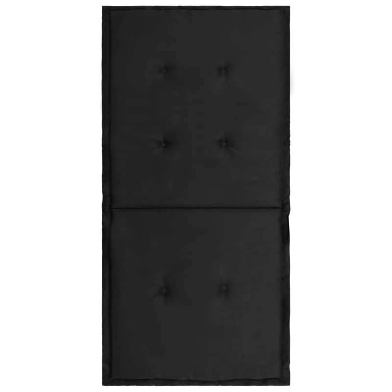 lot de 2 coussins de chaise de jardin 100% polyester noir 100 x 50 x 3 cm DEC021688