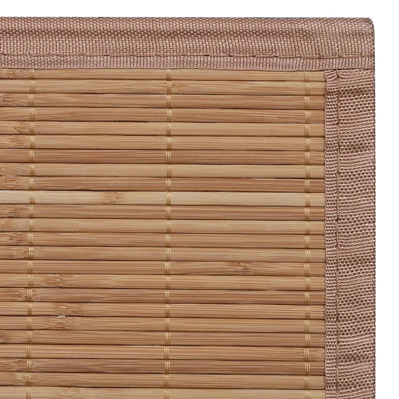 Tapis en bambou brun à latte Rectangulaire 80 x 300 cm DEC023832