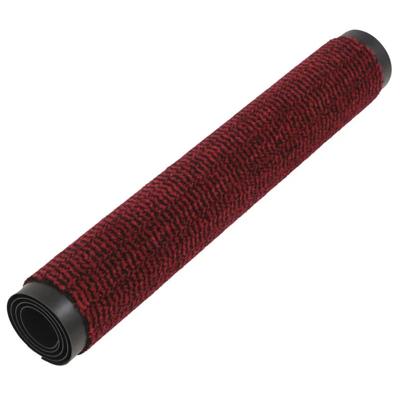 Lot de 2 paillassons rectangulaires 90 x 150 cm Rouge DEC023167