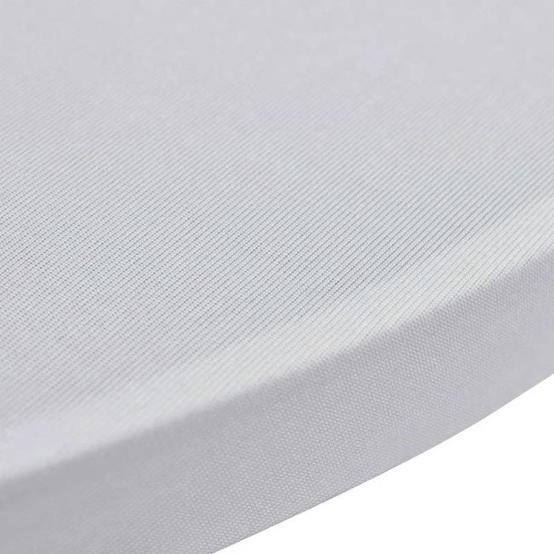 Housses élastiques de table Ø 60 cm Blanc 2 pièces DEC022492