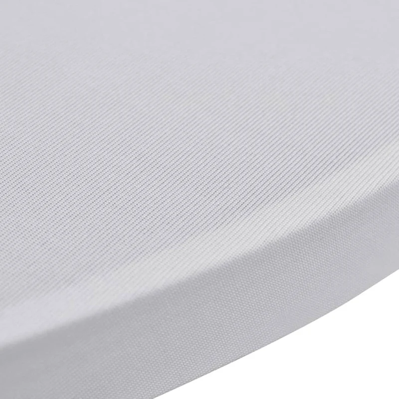 Housses élastiques de table Ø 60 cm Blanc 4 pièces DEC022505
