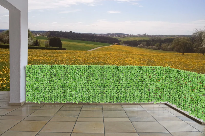 Brise-vue pour balcon revêtement de protection contre le vent pour balcon clôture de terrasse 500x150cm feuille brillante 04_0001077