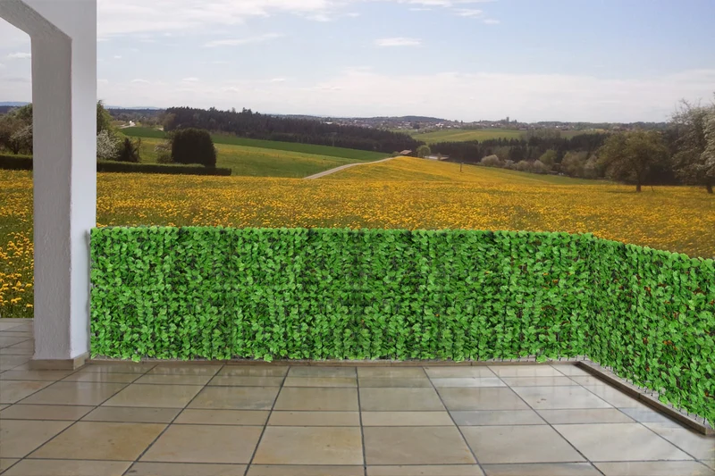 Brise-vue pour balcon revêtement de protection contre le vent pour balcon clôture de terrasse 500x100cm feuille 04_0001078