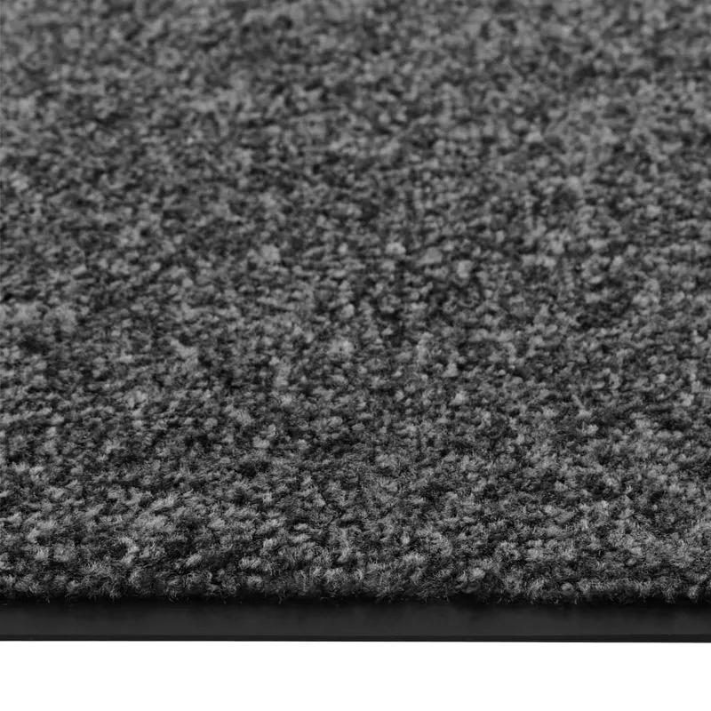 Paillasson lavable Anthracite 90x150 cm DEC023182