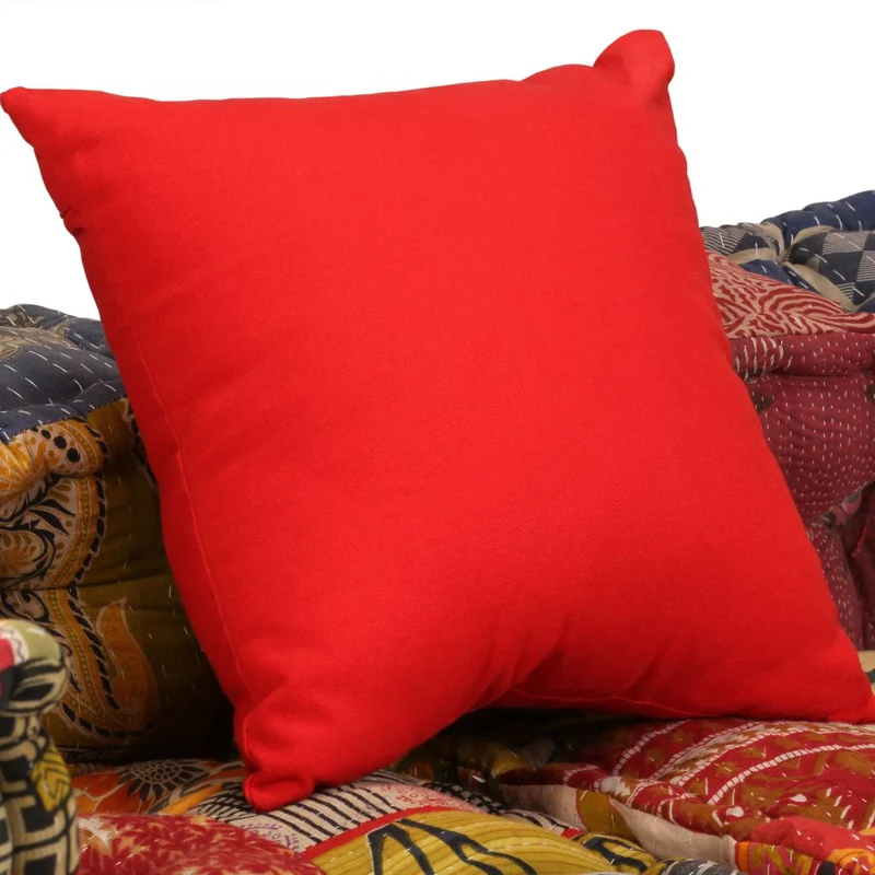 Coussins de sol poufs modulaire chaise longue en tissu 2 places en tissu Patchwork DEC021231