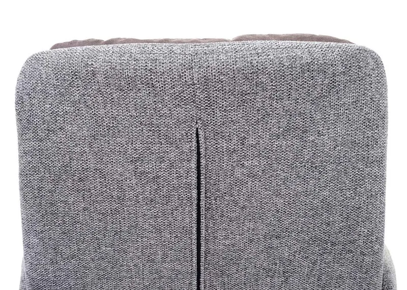 6x chaises de salle à manger fauteuil lounge avec accoudoir confortable rotative en tissu gris clair 04_0000860