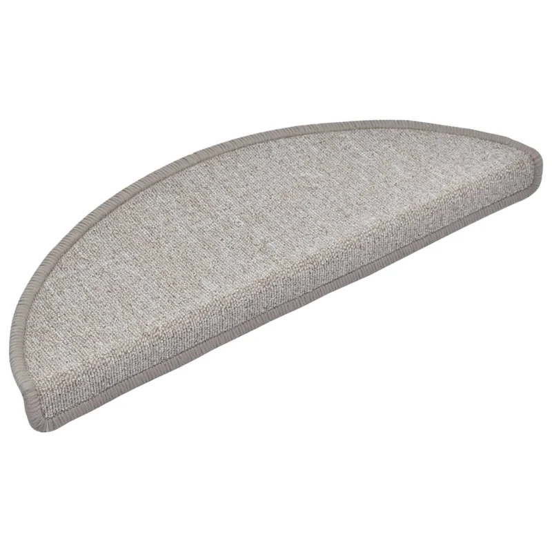 Tapis d'escalier 15 pièces Taupe 65 x 24 x 4 cm DEC023558