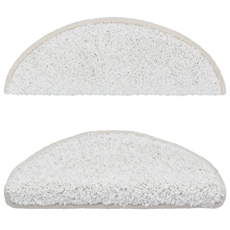 15 tapis d'escalier blanc avec bandes adhésives 65 x 25 cm DEC023574