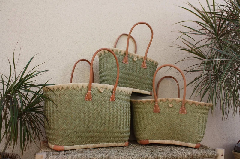 MAGNIFIQUE Panier sac cabas - idéal marchés, courses, travail, plage... Tissu WAX africain moderne - 3 TAILLES au choix