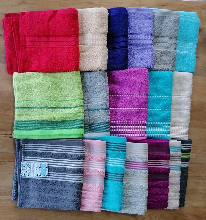 Serviette de toilette 50x90cm - 100% Coton - bain hôtel qualité épaisse - Couleur au Choix