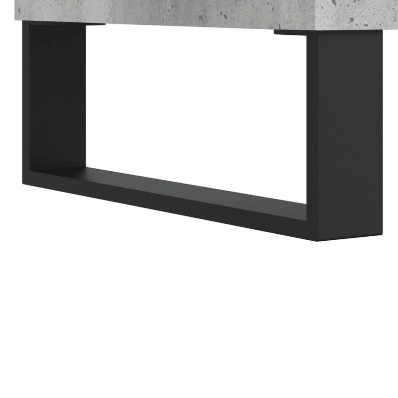 Table de chevet avec tiroir et compartiment à porte 40 x 35 x 50 cm bois d’ingénierie gris DEC034002