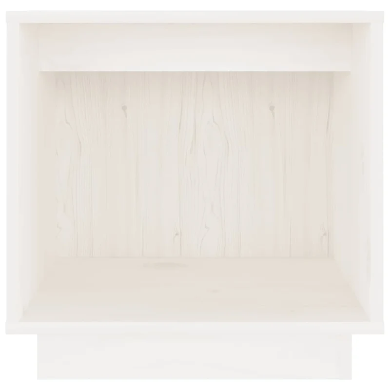 Lot de 2 tables de chevet avec compartiment ouvert 40 x 30 x 40 cm bois de pin blanc DEC034892