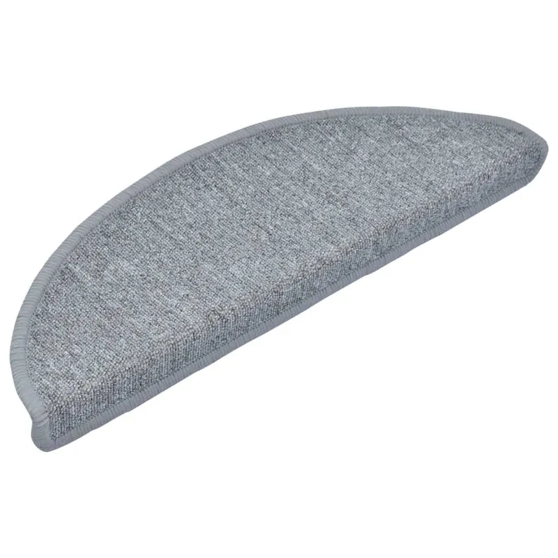 Tapis d'escalier 15 pièces Gris clair 65 x 24 x 4 cm DEC023555