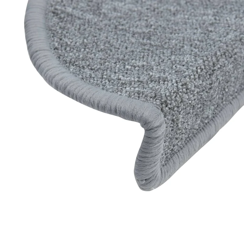 Tapis d'escalier 15 pièces Gris clair 65 x 24 x 4 cm DEC023555