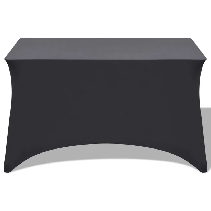 Housse extensible de table 2 pièces 183 x 76 x 74 cm Anthracite DEC022434