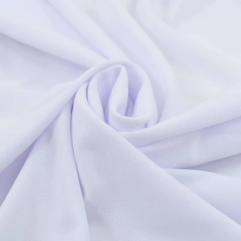 Nappes élastiques de table avec jupon 2 pièces 120x60,5x74cm Blanc DEC022463