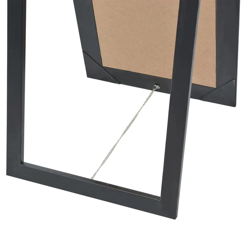 Miroir sur pied Style baroque 160 x 40 cm Noir DEC022665