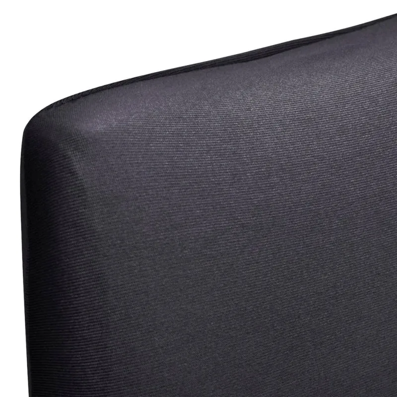 Housse de chaise droite extensible 4 pcs anthracite DEC022374
