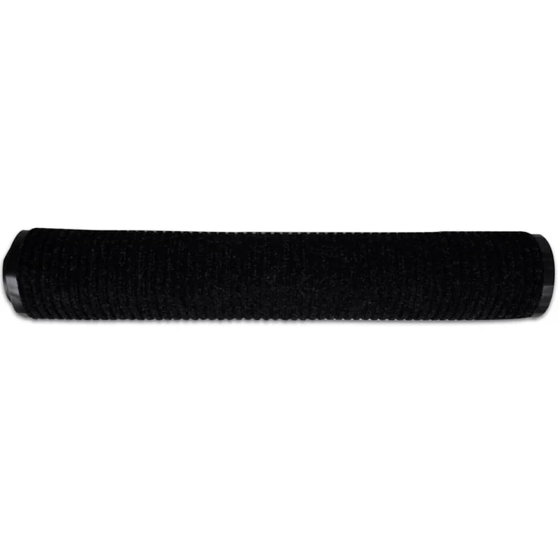 Tapis d'entrée noir paillasson PVC 90 x 60 cm DEC023111