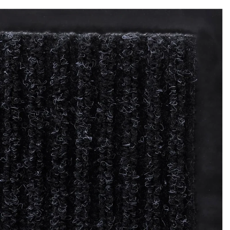 Tapis d'entrée noir paillasson PVC 90 x 60 cm DEC023111
